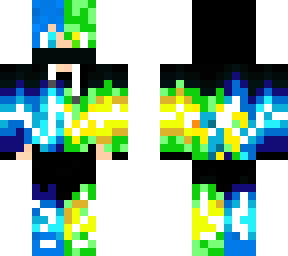 green and blue