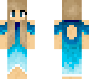 blue dress