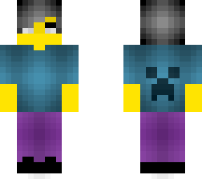 male - cyan creeper - casual outfit