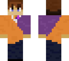 orange and purple suit guy