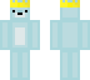 polar bear with crown