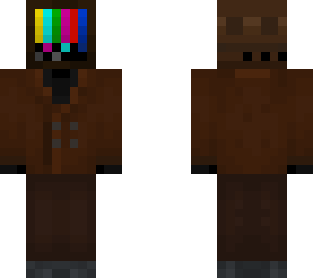 brown old tv head