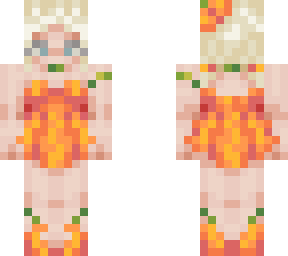 pumpkin dress girlie