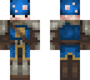 blue mushroom knight