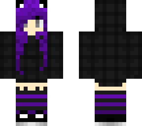emo kitty hoodie girl