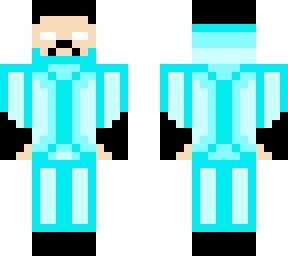 light blue herobrine