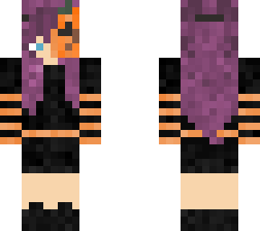 purple halloween girl.