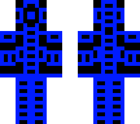 blue cyborg