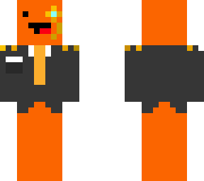 orange in suit