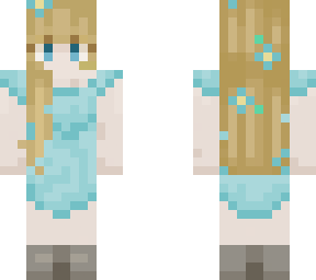 blue dress