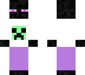 enderman in creeper's pyjamas