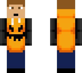 halloween skin with pumpkin hoodie