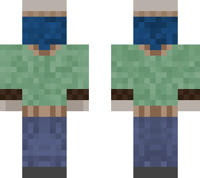 blue guy with winter clothes