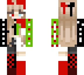 chica navidea y demonio