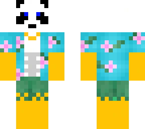 golden panda with white head