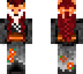 orange/grey foxmask girl (croco99) edited