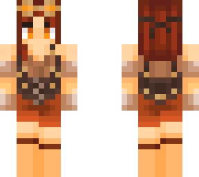 steampunk corseted orange girlie