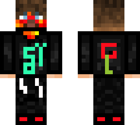 steve turned into a creeper. a red one