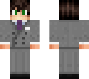 gray double breasted suit
