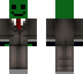 green man in suit