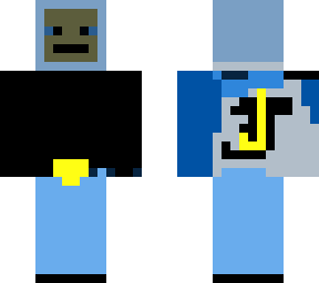 human robot with netherite armor