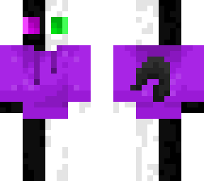 black and white enderman