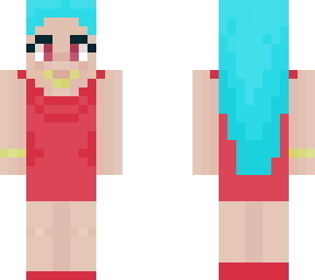 light blue haired