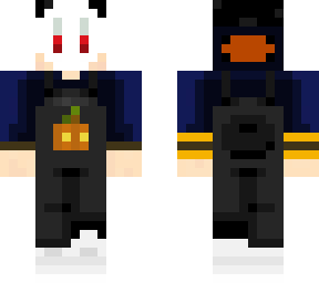 masked blue holloween skin