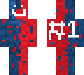 red n blue mix