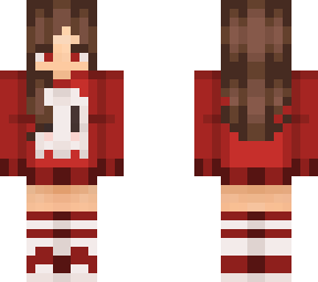 red spooky ghost sweater