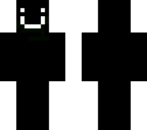 black avatar with a smile