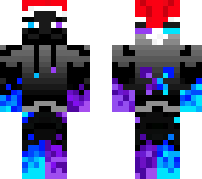 blue+green enderman xmas hat
