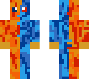 lava and water