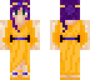 elf in gold greek dress