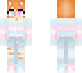 trans girl autumn fox with vitiligo