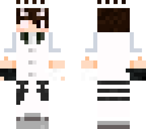 white with gloves