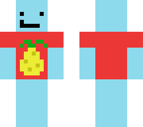 blue guy with pineapple shirt
