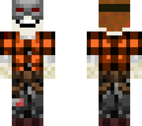 blacksmith in plaid shirt and black jeans (halloween)