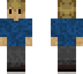 *****, slim, blue sweater, draft