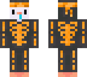 halloween penguin skeleton