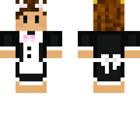 my friend in a maid outfit do not use | Minecraft Skin