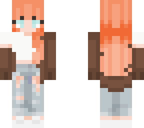 peach haired girl