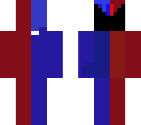 blue and red