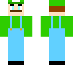 luigi mincraft skin