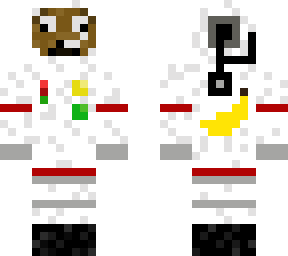 simple dog in astronaut suit with banana