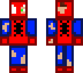 damaged suit spider-man