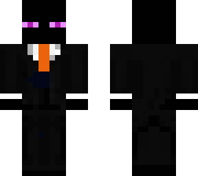 enderman orange tie