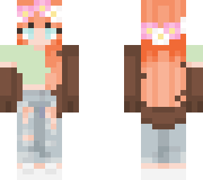 peach haired girl improved