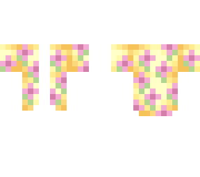 shirt - open golden tshirt w/ pink flowers