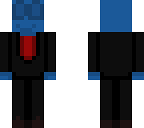 smart looking blue dude